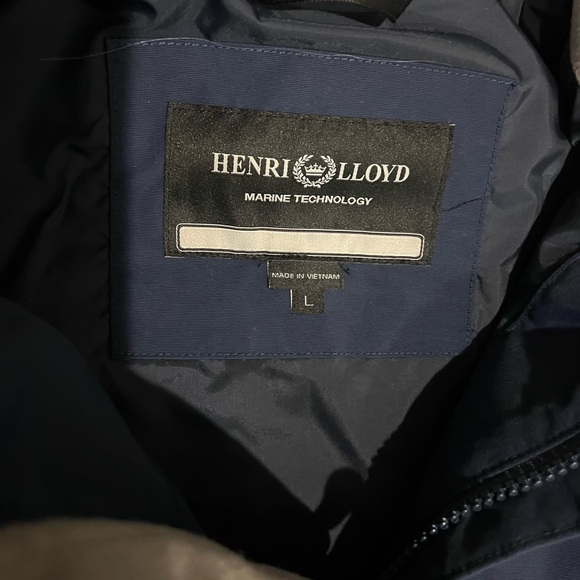 Henri Lloyd Navy and White Sail Jacket with Hood - Picture 4 of 8